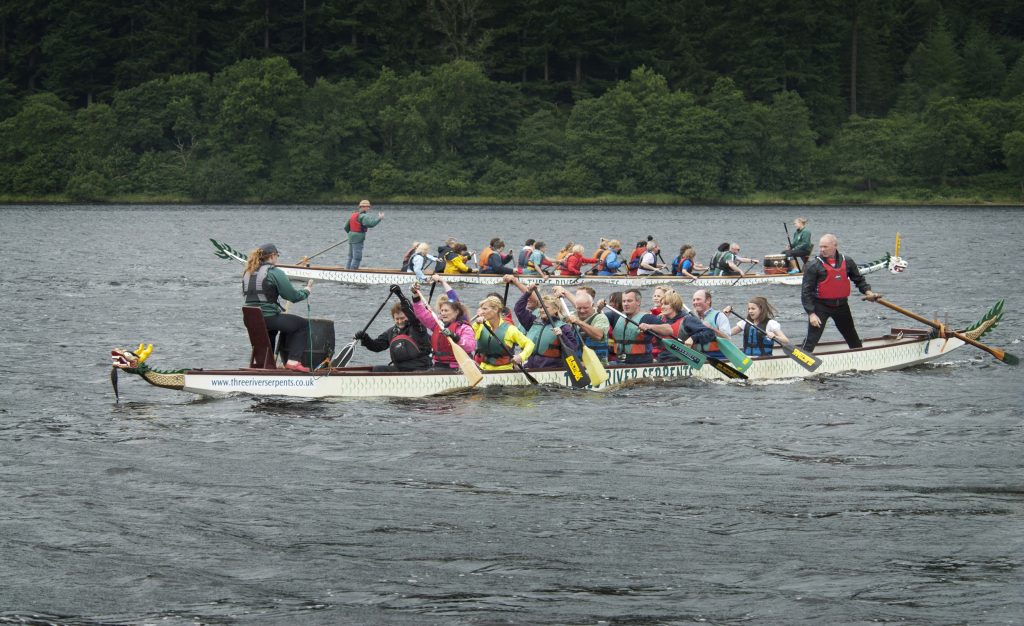 Dragon Boats on Loch Ken