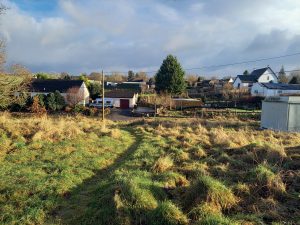 Proposed GSAB office site at Underhill, St John's Town of Dalry.